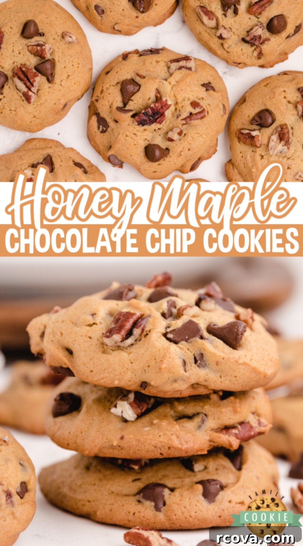 Maple Honey Kissed Chocolate Chip Cookies 10 Honey Maple Chocolate Chip Cookies made with honey, maple syrup, pecans and chocolate chips. Amazingly flavorful and unique chocolate chip cookie recipe!