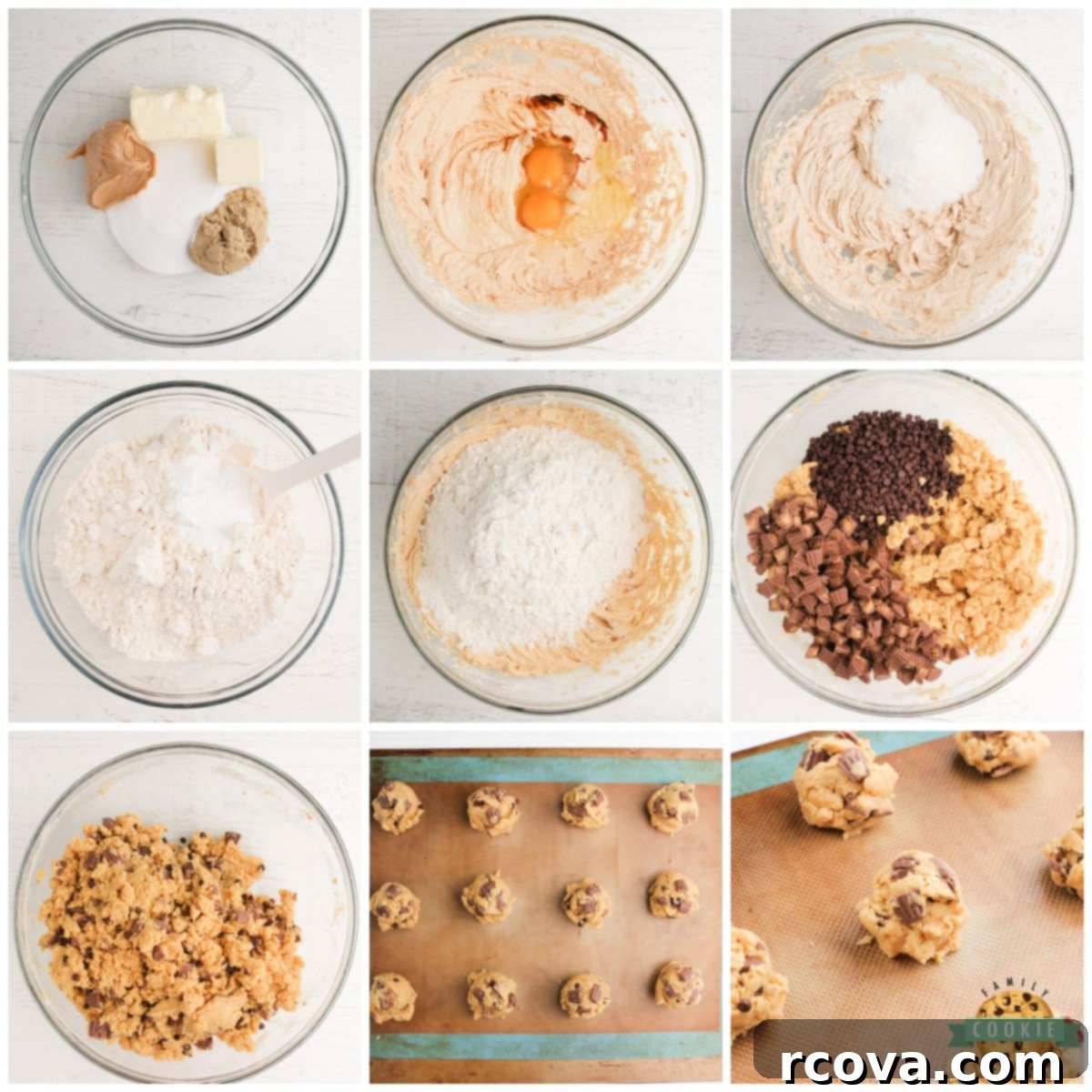 REESE'S PEANUT BUTTER BANANA COOKIES 4 Step by step instructions on how to make Reese's Peanut Butter Banana Cookies