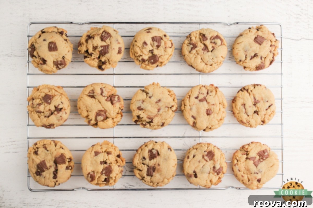 REESE'S PEANUT BUTTER BANANA COOKIES 7 Reese's Peanut Butter Banana Cookies made with Reese's peanut butter cups, chocolate chips, peanut butter and banana pudding mix. Best flavor combination all together in one delicious cookie recipe!