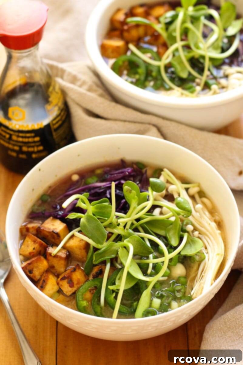 Fiery Tofu Miso Soba Bowls 8 Easy Miso Soba Noodle Bowls