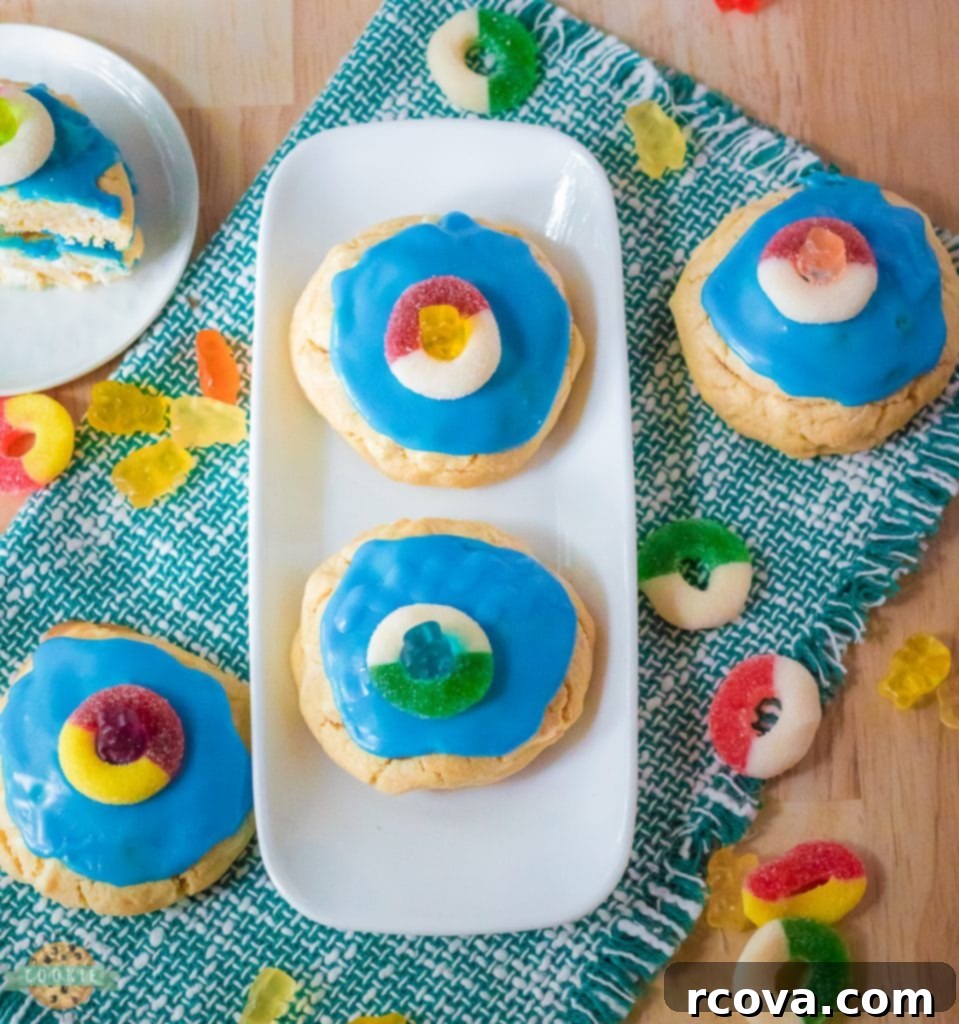 Poolside Cookie Bliss 3 Delicious and fun pool party cookies ready to be served