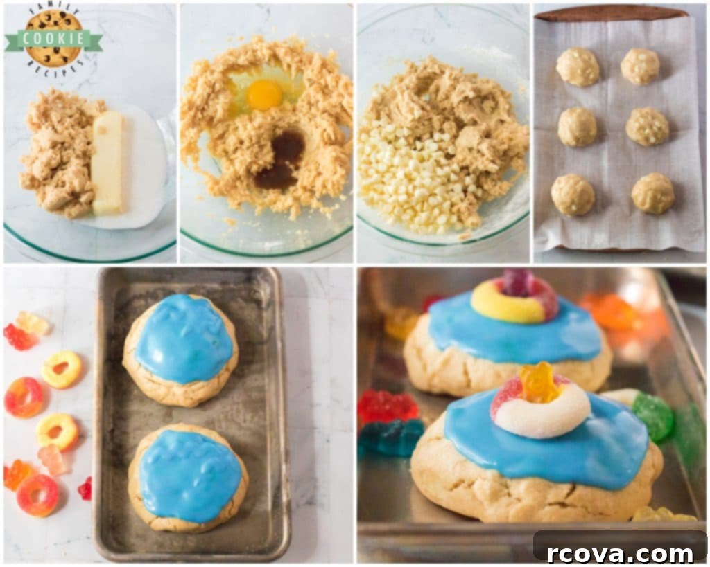Poolside Cookie Bliss 6 Step-by-step guide to making pool party cookies