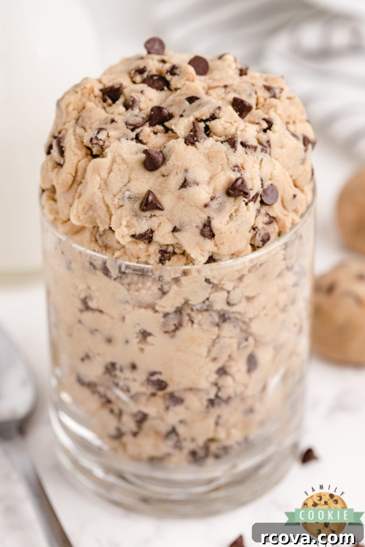 Guilt-Free Chocolate Chip Cookie Dough 2 Edible Chocolate Chip Cookie Dough made with heat-treated flour, no eggs and all of the cookie dough flavor that you love. Chocolate chip cookie dough that is completely safe to eat!