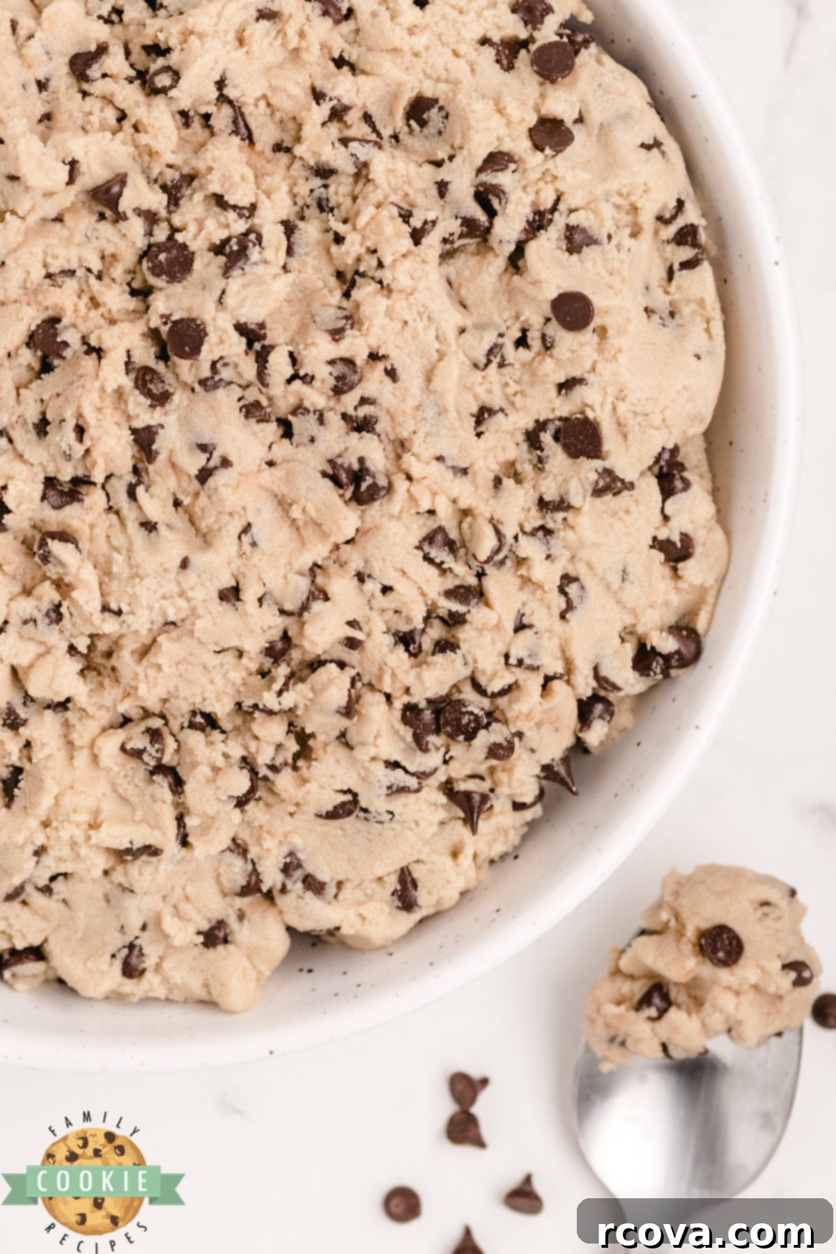 Guilt-Free Chocolate Chip Cookie Dough 3 Chocolate Chip Cookie Dough that is safe to eat