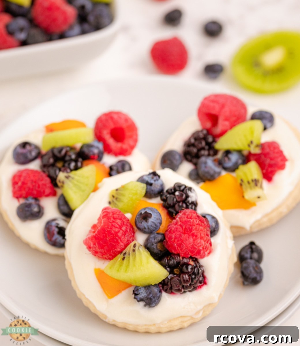 Perfectly Sweet Sugar Cookie Recipes 9 fresh berries on fruit pizza cookies