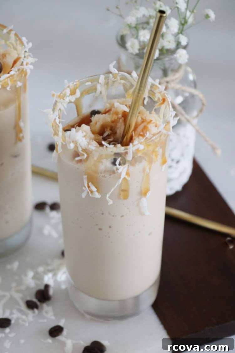 Island Caramel Coffee Freeze 2 Frozen Caramel and Coconut Blended Coffee