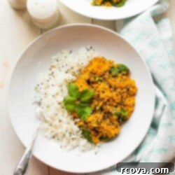Velvety Slow Cooker Lentil Curry 8 Butternut Squash Dal