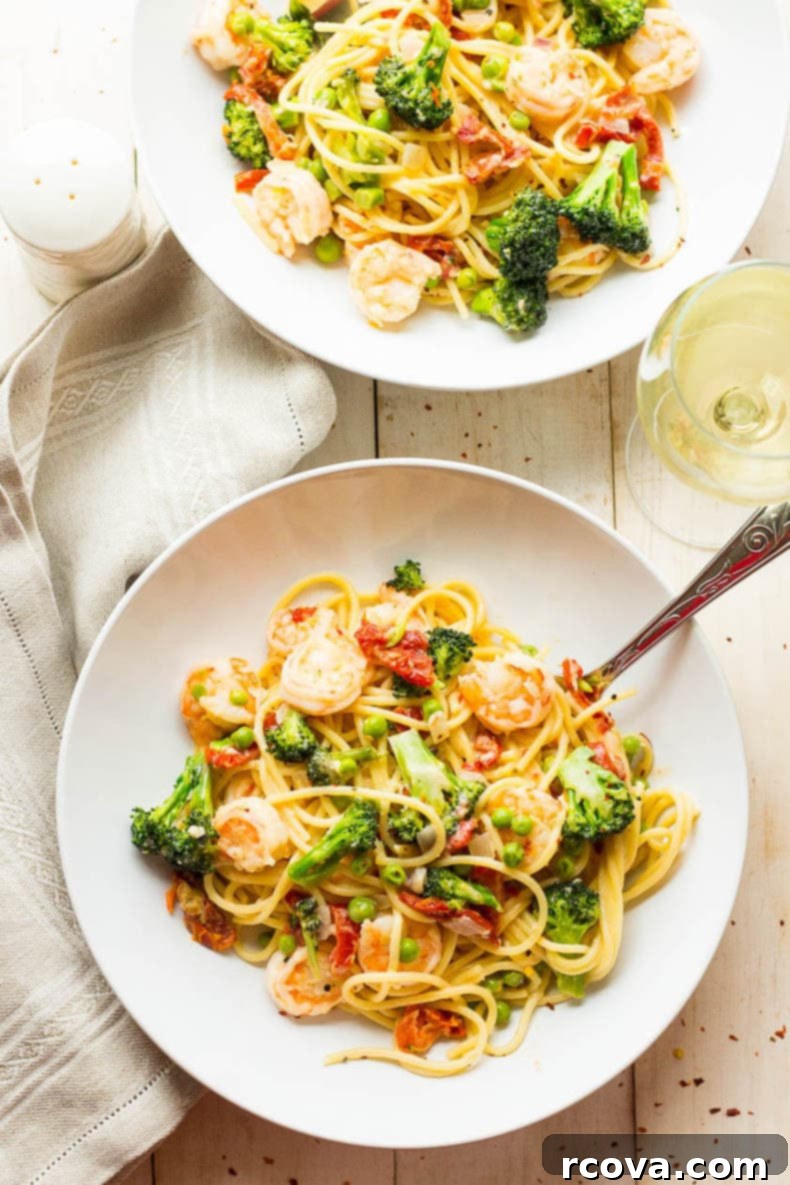 Vibrant Shrimp Primavera Pasta 7 Lighter Pasta Primavera with Shrimp