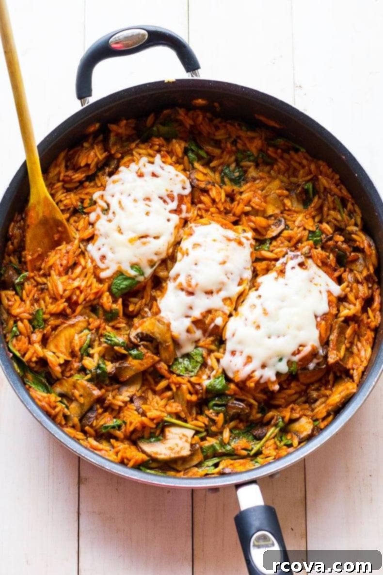 Hearty Skillet Chicken Parmesan Pasta 6 One Skillet Chicken Parmesan