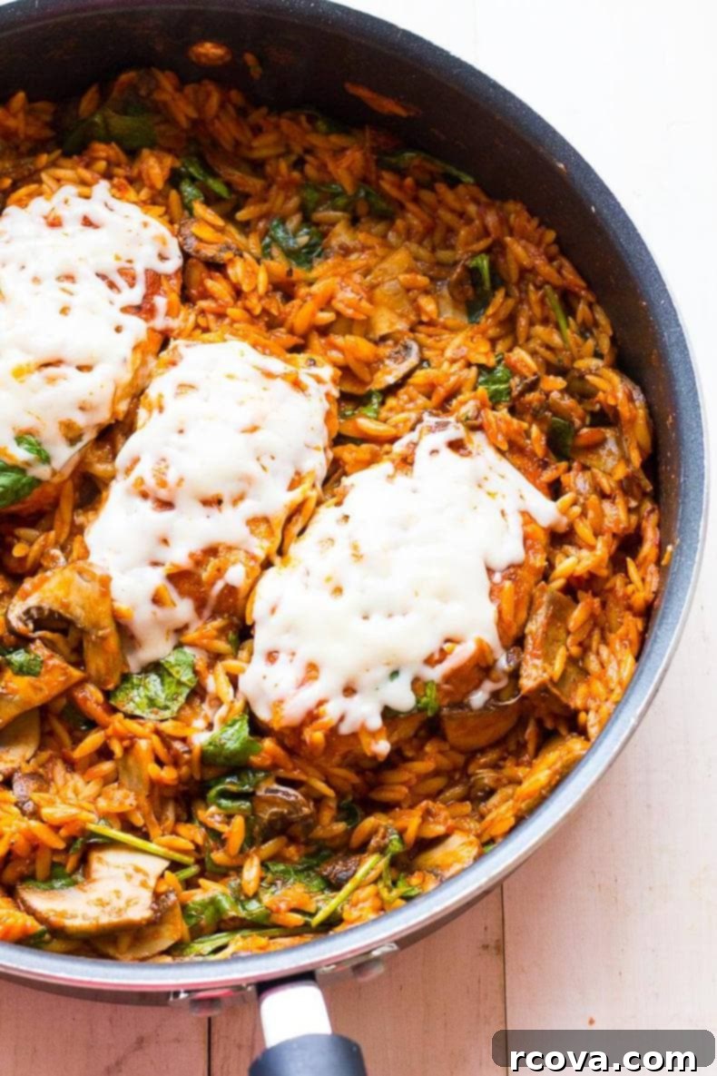 Hearty Skillet Chicken Parmesan Pasta 7 One Skillet Chicken Parmesan