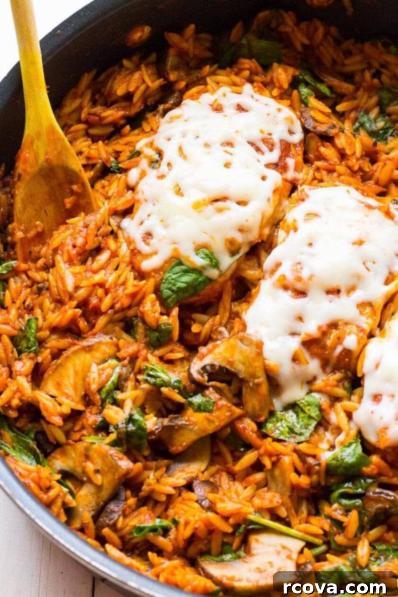 Hearty Skillet Chicken Parmesan Pasta 8 One Skillet Chicken Parmesan
