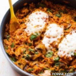 Hearty Skillet Chicken Parmesan Pasta 9 One Skillet Chicken Parmesan