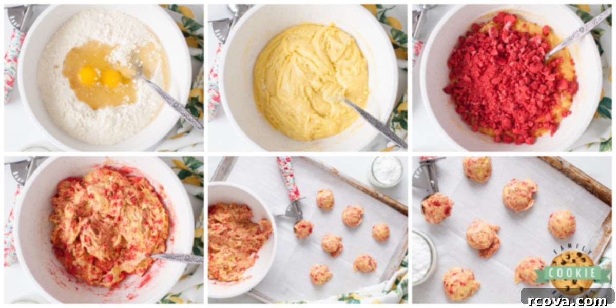 Lemon-Berry Bliss Cake Mix Cookies 5 How to make Strawberry Lemonade Cake Mix Cookies