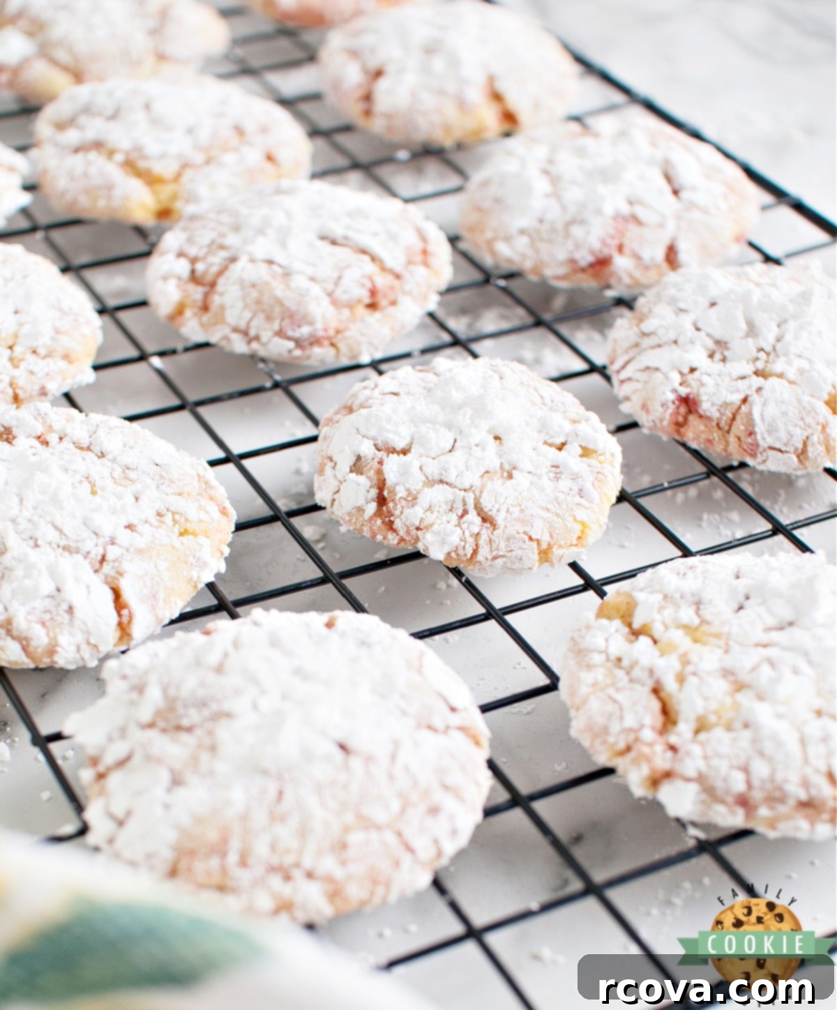 Lemon-Berry Bliss Cake Mix Cookies 6 Lemon Cake Mix Crinkle Cookies made with freeze dried strawberries