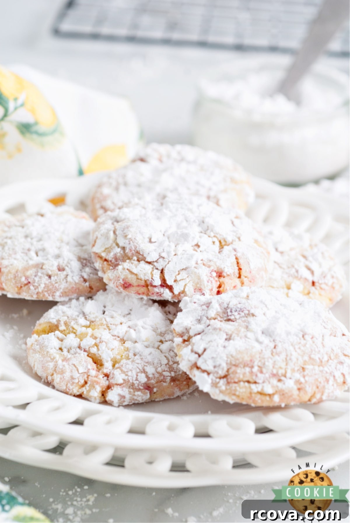 Lemon-Berry Bliss Cake Mix Cookies 8 Cake Mix Crinkle cookies