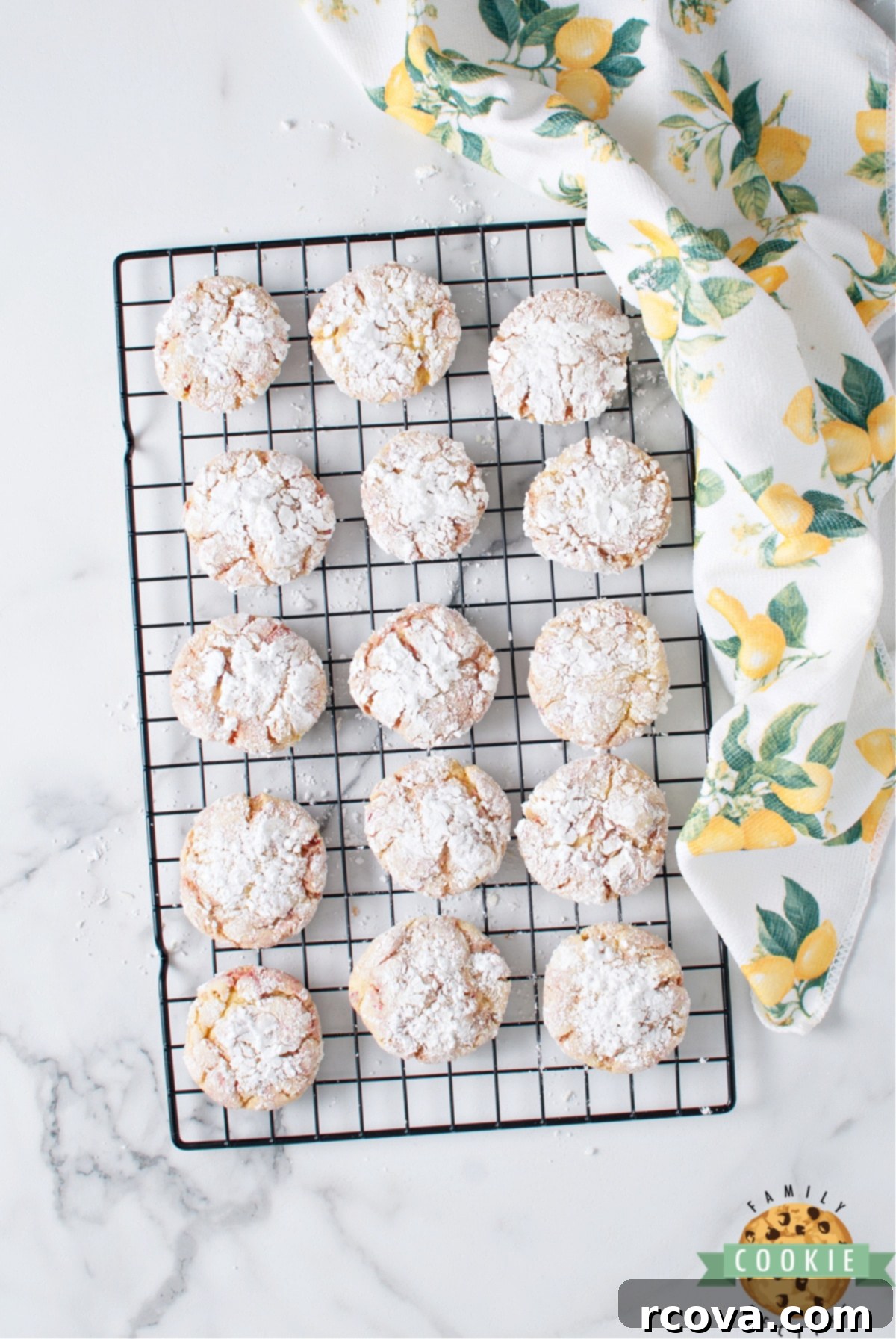 Lemon-Berry Bliss Cake Mix Cookies 9 Lemon cake mix crinkle cookies