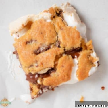 Ultimate S'mores Cookie Bars 9 smores bars