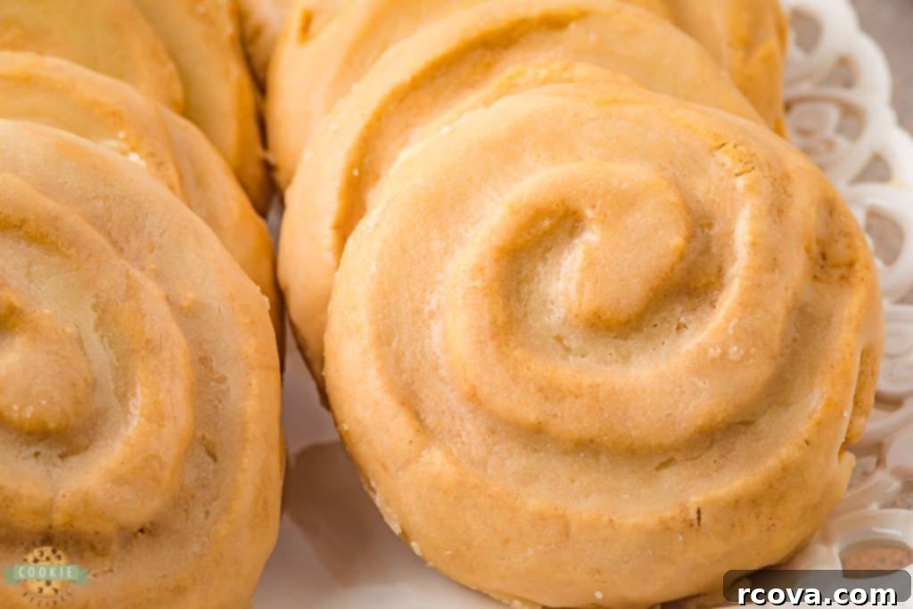 Honey Cinnamon Swirl Cookies 3 homemade honey bun cookies
