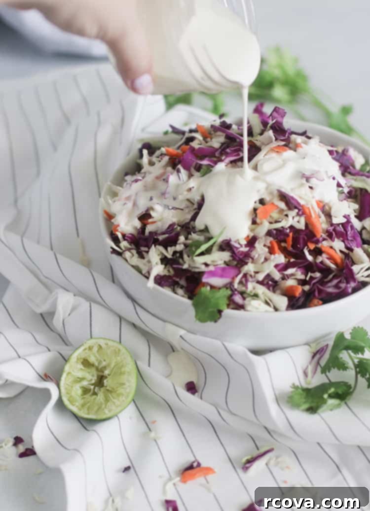 Zesty Cilantro Lime Slaw (Low-Carb) 2 Fresh and vibrant Cilantro Lime Coleslaw, a delicious low carb and keto-friendly side dish perfect for summer meals and potlucks.