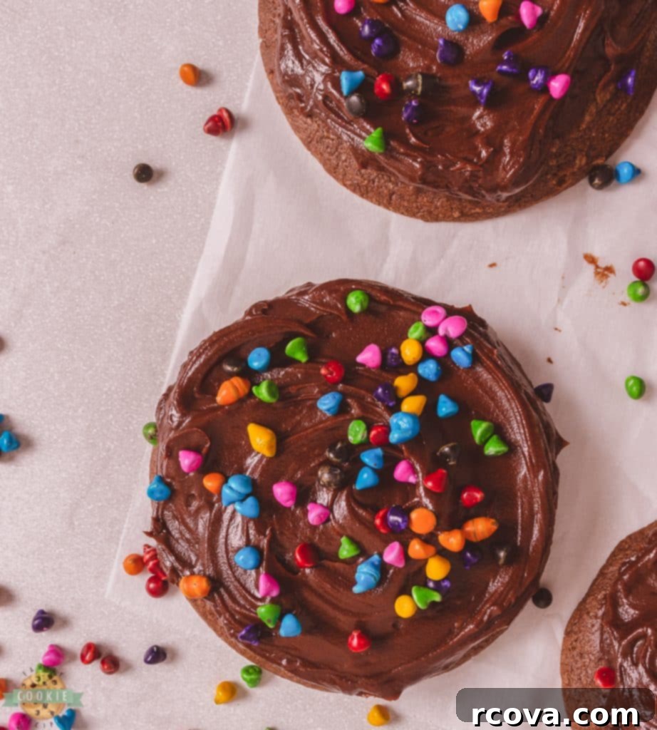 Galaxy Fudge Cookies 5 cosmic brownie cookie