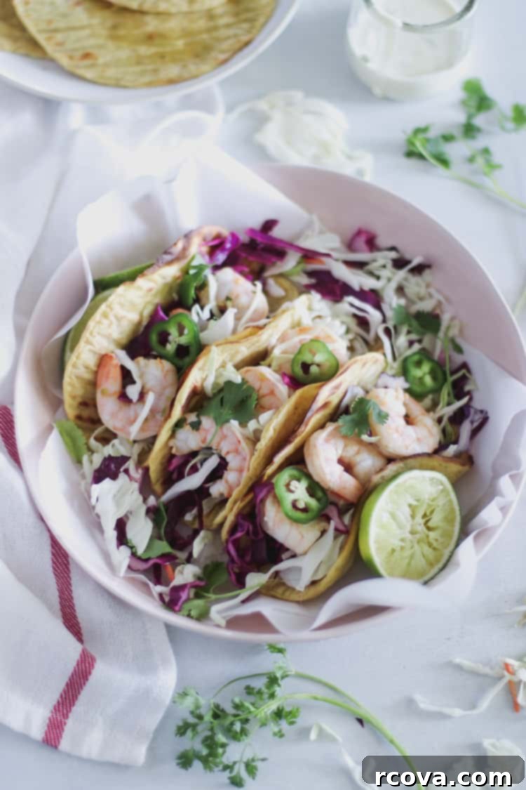 Golden Plantain Chili Lime Shrimp Tacos 4 Chili Lime Shrimp Plantain Tacos ready to serve
