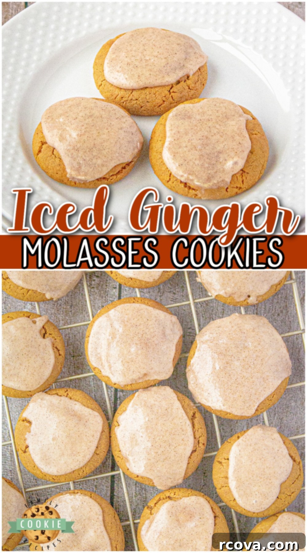 Sugared Ginger Molasses Chewies 13 Iced Ginger Molasses Cookies are soft, chewy, & perfectly spiced! Molasses ginger cookies topped with warm cinnamon icing everyone loves!