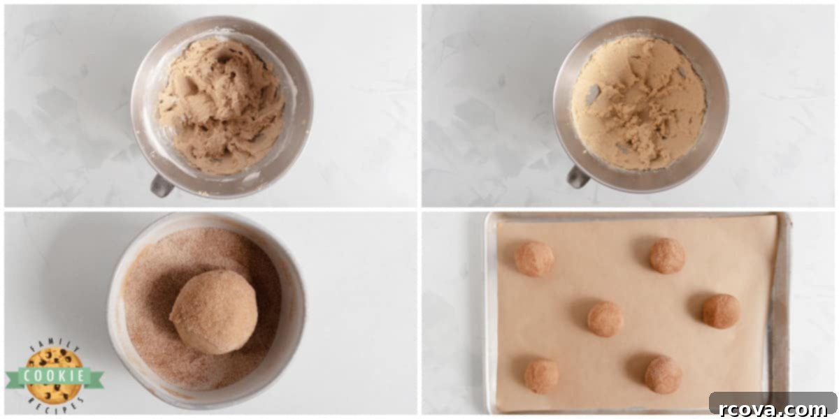 Spiced Apple Snickerdoodle Cookies 4 How to make Apple Snickerdoodle Cookies