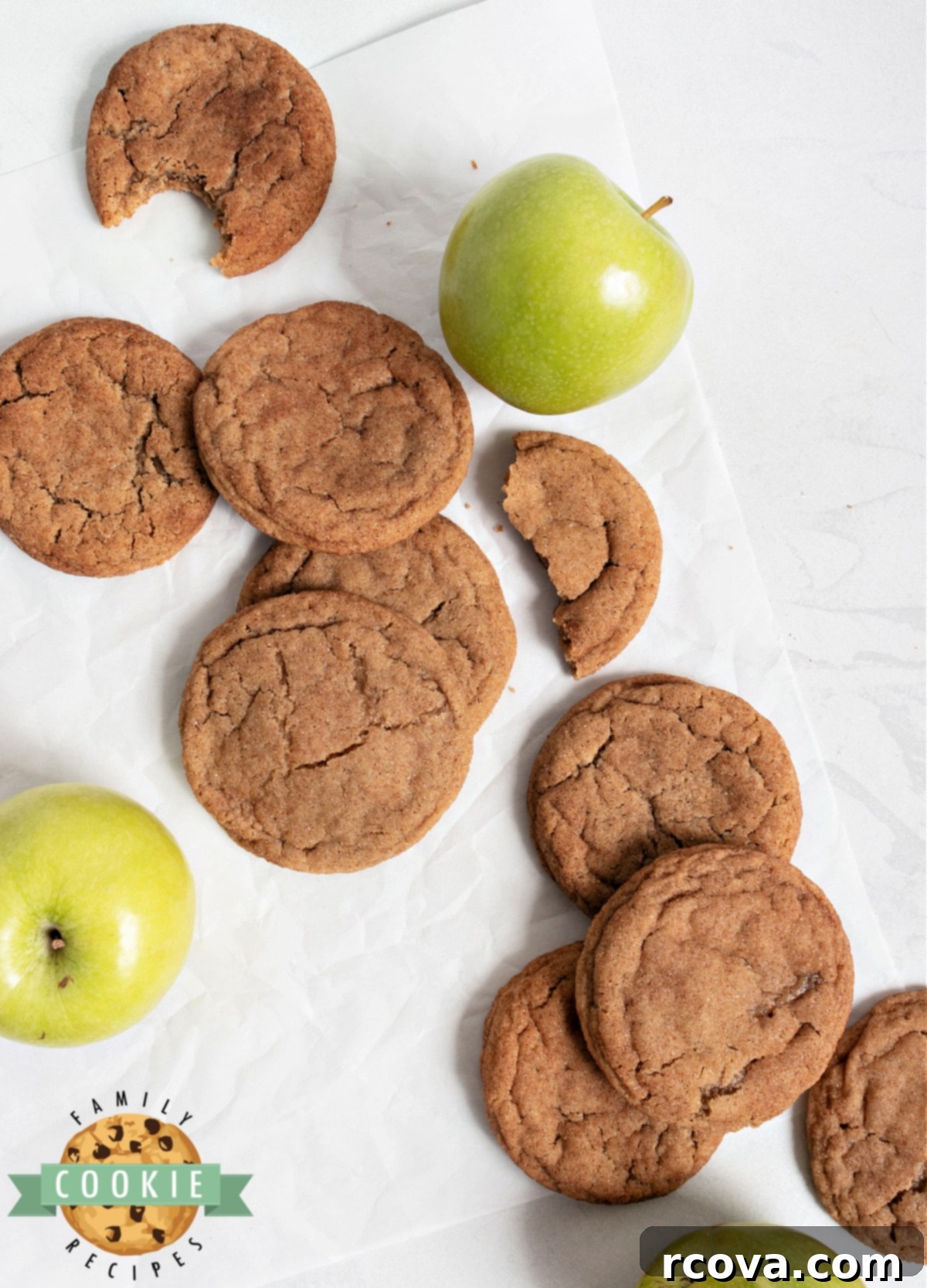 Spiced Apple Snickerdoodle Cookies 7 Snickerdoodles made with apple butter