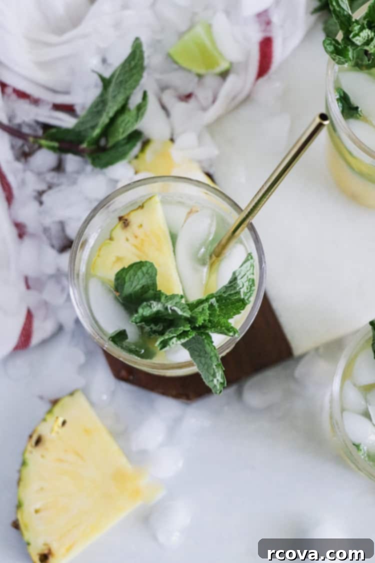 Pineapple Paradise Mojito 2 Sparkling Pineapple Mojito