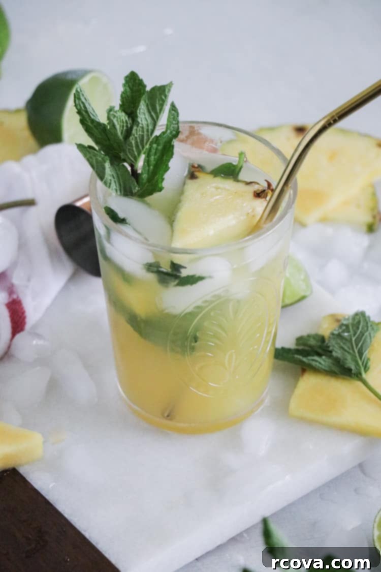 Pineapple Paradise Mojito 3 Sparkling Pineapple Mojito