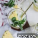 Pineapple Paradise Mojito 7 Sparkling Pineapple Mojito