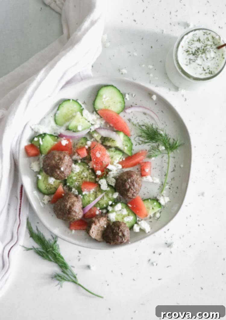The Ultimate Whole30 Paleo Air Fryer Gyro Meatballs 3 whole 30 gyro meatballs in the air fryer
