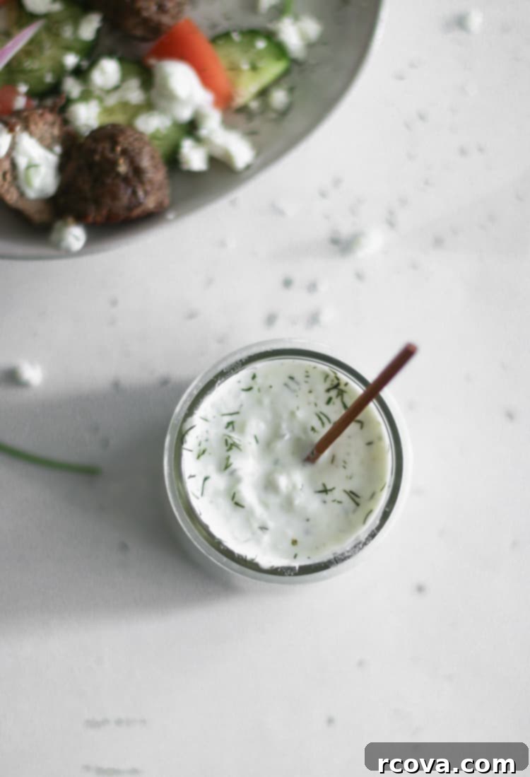 The Ultimate Whole30 Paleo Air Fryer Gyro Meatballs 4 tzatziki