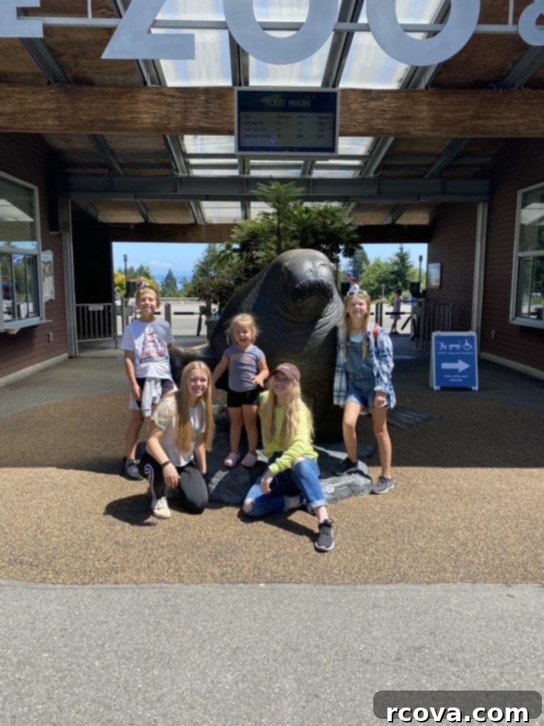 Glazed Lemonade Cookies 14 Happy family picture from a fun road trip to Point Defiance Zoo.