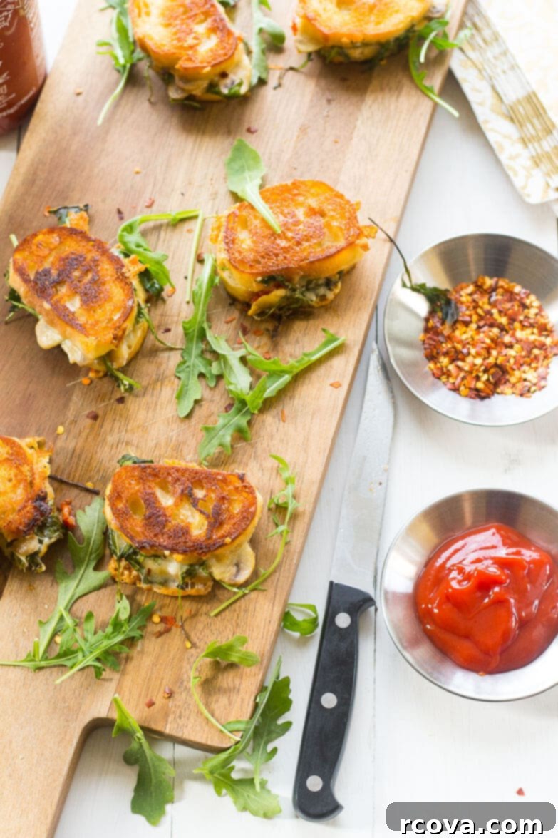 Golden Gooey Bites 3 Mini Grilled Cheese Sandwich Appetizers - Assortment