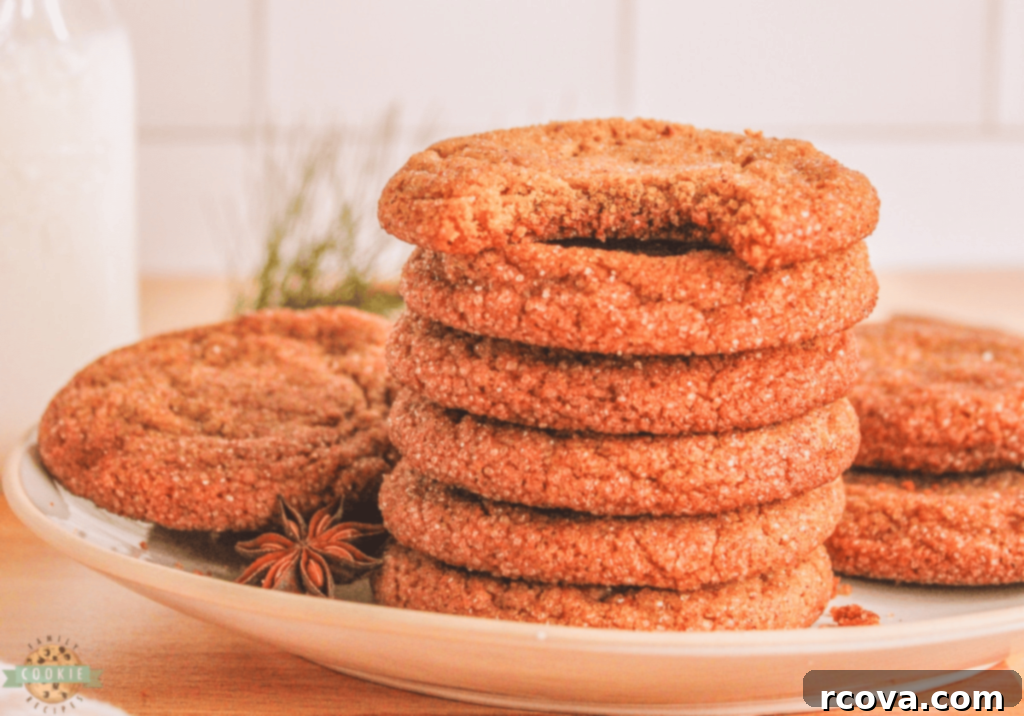 Holiday Cookie Magic: Recipes for Festive Cheer 17 Plate of crisp Gingersnap Cookies