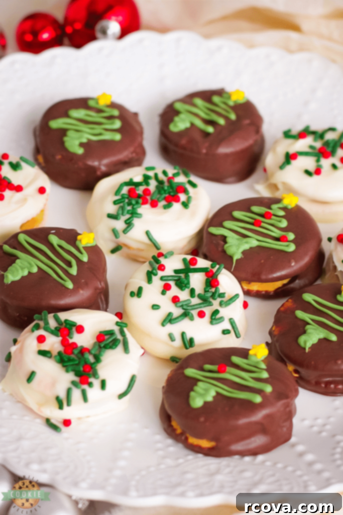 Holiday Cookie Magic: Recipes for Festive Cheer 18 Chocolate Ritz Cracker Cookies on a platter