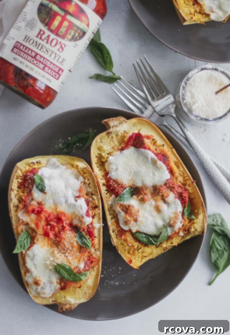 Cheesy Spaghetti Squash Boat Perfection 4 low carb spaghetti squash parmesan boats