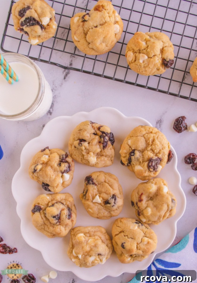 Velvet White Chocolate Cherry Cookies 9 plate of cherry cookies