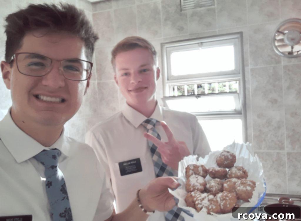 Decadent Kit Kat Cookies 14 Two young men, one of whom is the author's son, smiling