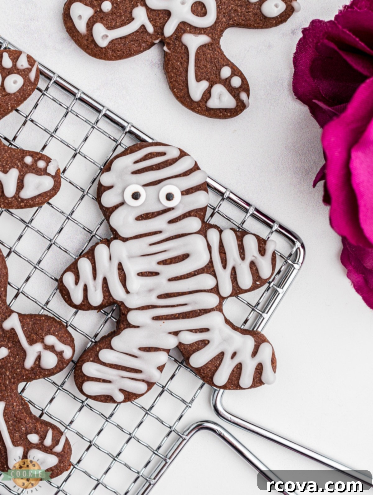 Sweetly Spooky Skeletons 9 mummy cookie