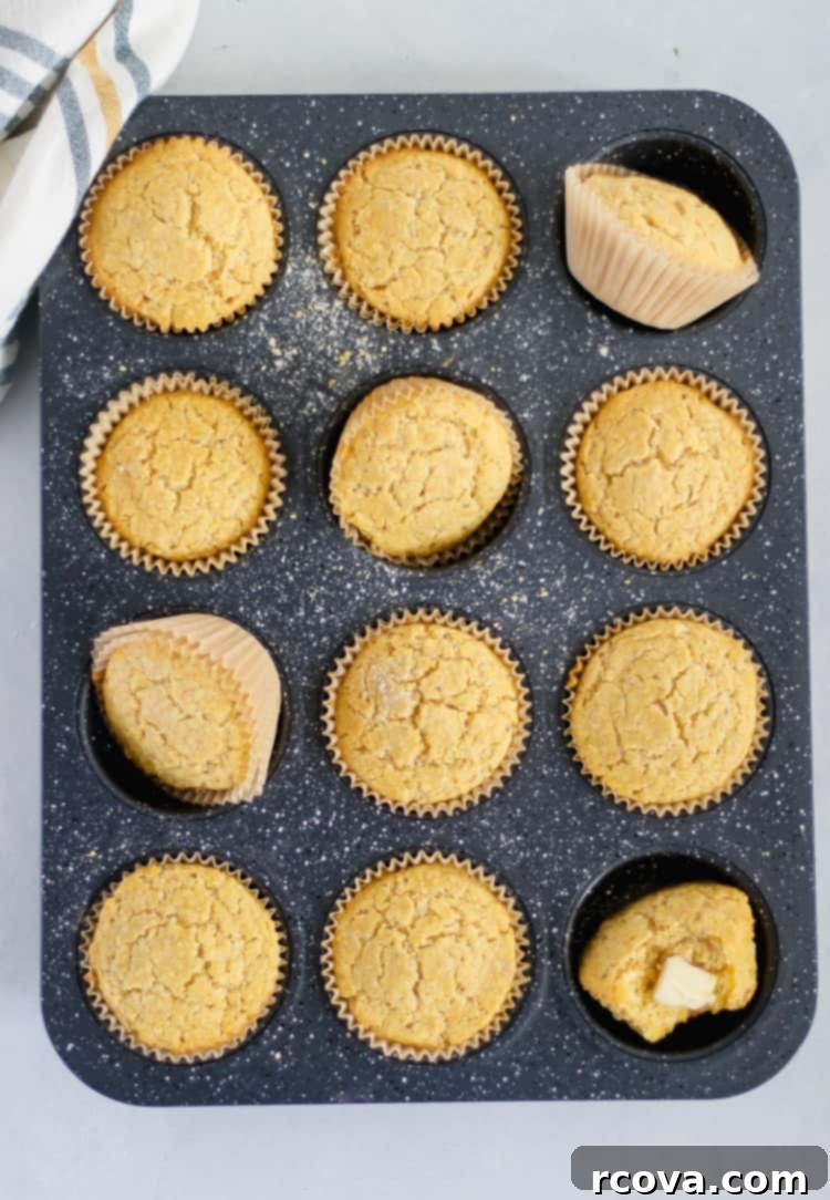 Wholesome Einkorn Cornbread Muffins 2 einkorn cornbread muffins