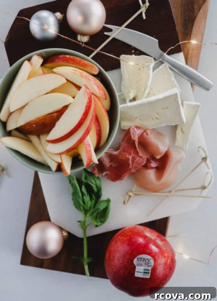 Silent Prosciutto Delight: Apple, Brie & Balsamic Bites 5 prosciutto wrapped apples with brie and balsamic