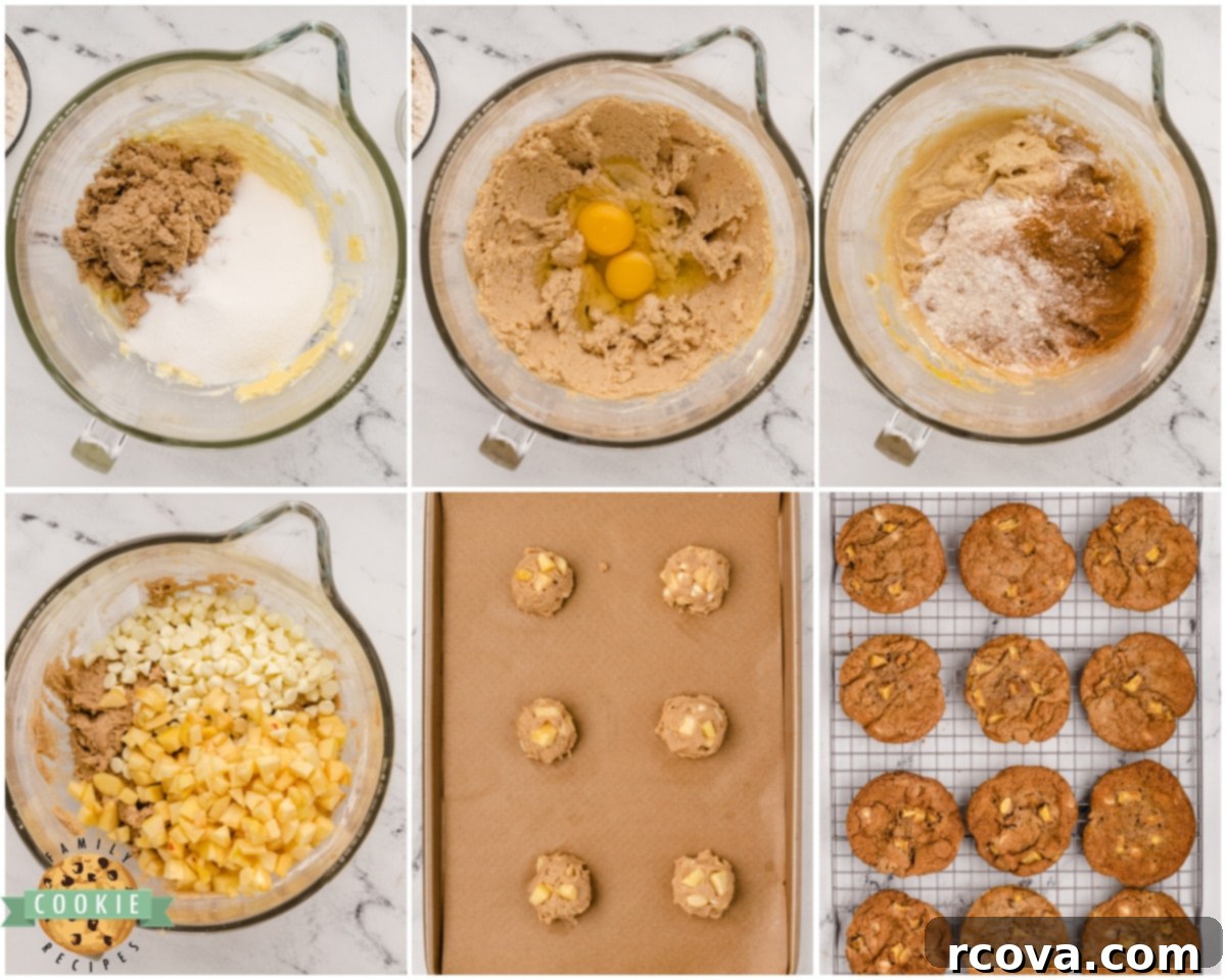 Hearty Apple Cinnamon Cookies 4 how to make chunky apple cinnamon cookies
