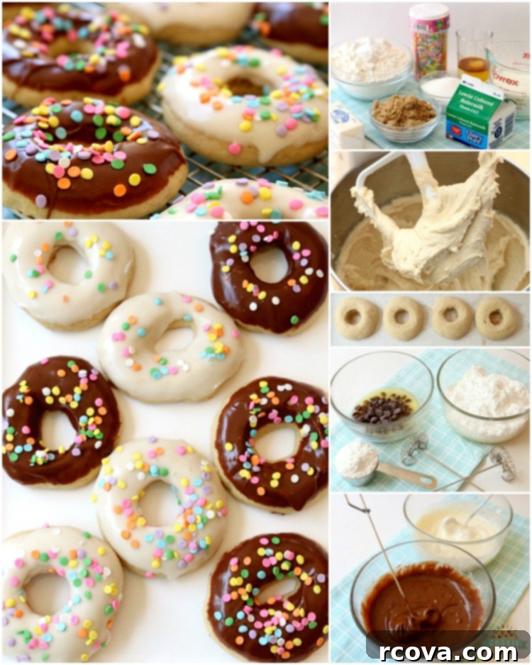 Glossy Donut Cookies 7 Glazed Donut Cookies are soft & pillowy donut-shaped cookies with a lovely chocolate or vanilla glaze & topped with sprinkles! Everything you love about donuts, only in cookie form!