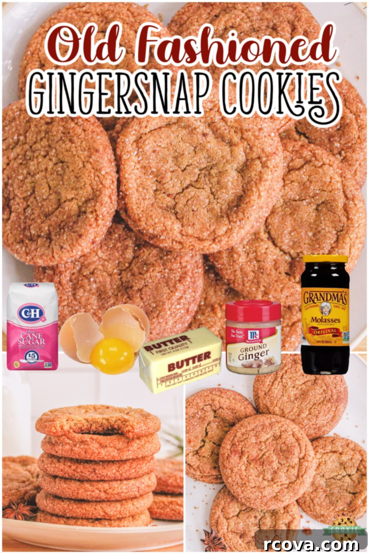 Warm Spiced Ginger Cookies 8 Gingersnap Cookies are a crisp, spicy & iconic holiday favorite! Make some gingersnap cookies at home and enjoy this classic recipe.