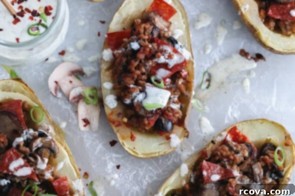 Guilt-Free Whole30 Pizza Potato Skins 5 whole30 pizza potato skins