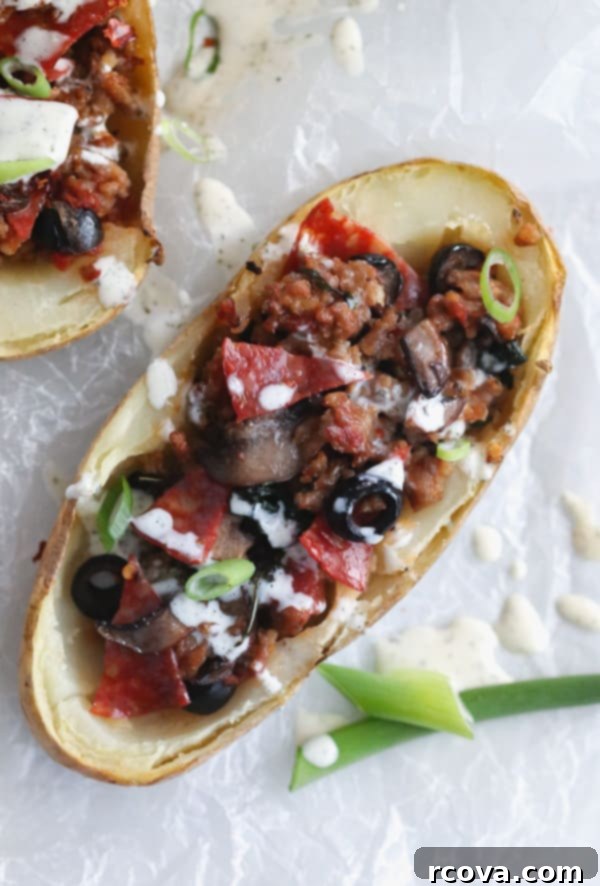Guilt-Free Whole30 Pizza Potato Skins 8 whole30 pizza potato skins
