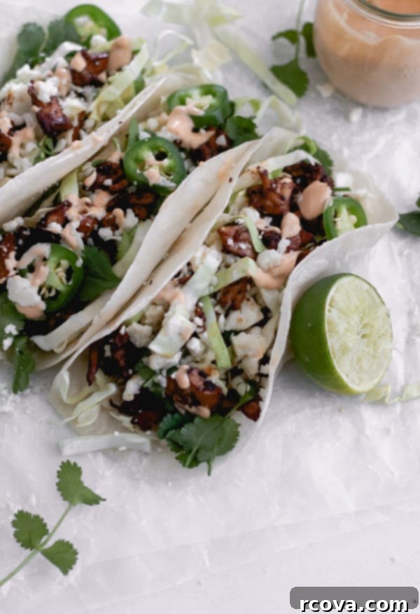 Whole30 Adobo Chicken Tacos with Smoky Chipotle Cream 3 whole30 chicken adobo tacos with chipotle mayo