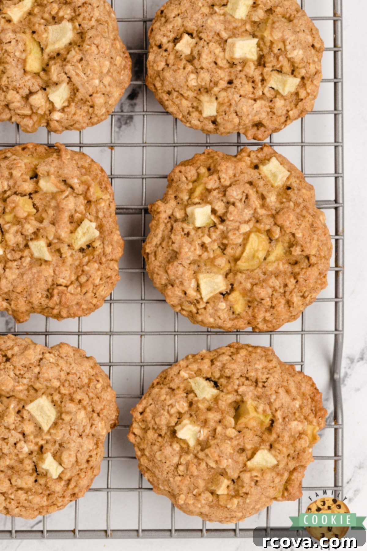 Cozy Apple Cinnamon Oat Cookies 3 Cake mix cookies with oats and fresh apples